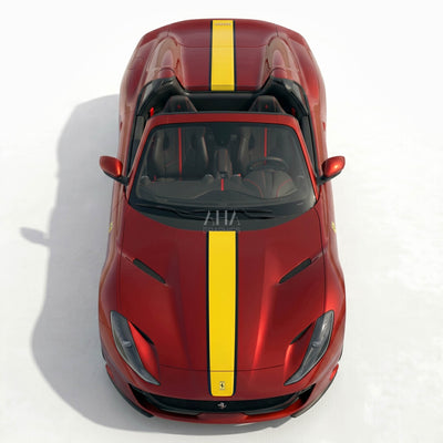 Ferrari 812 GTS Center Stripes Decals