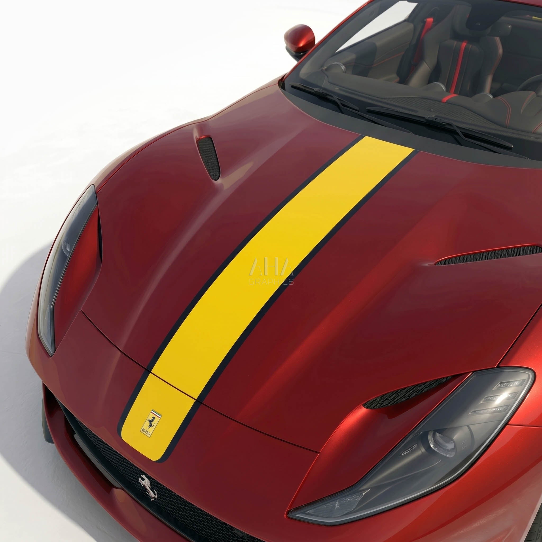 Ferrari 812 GTS Center Stripes Decals