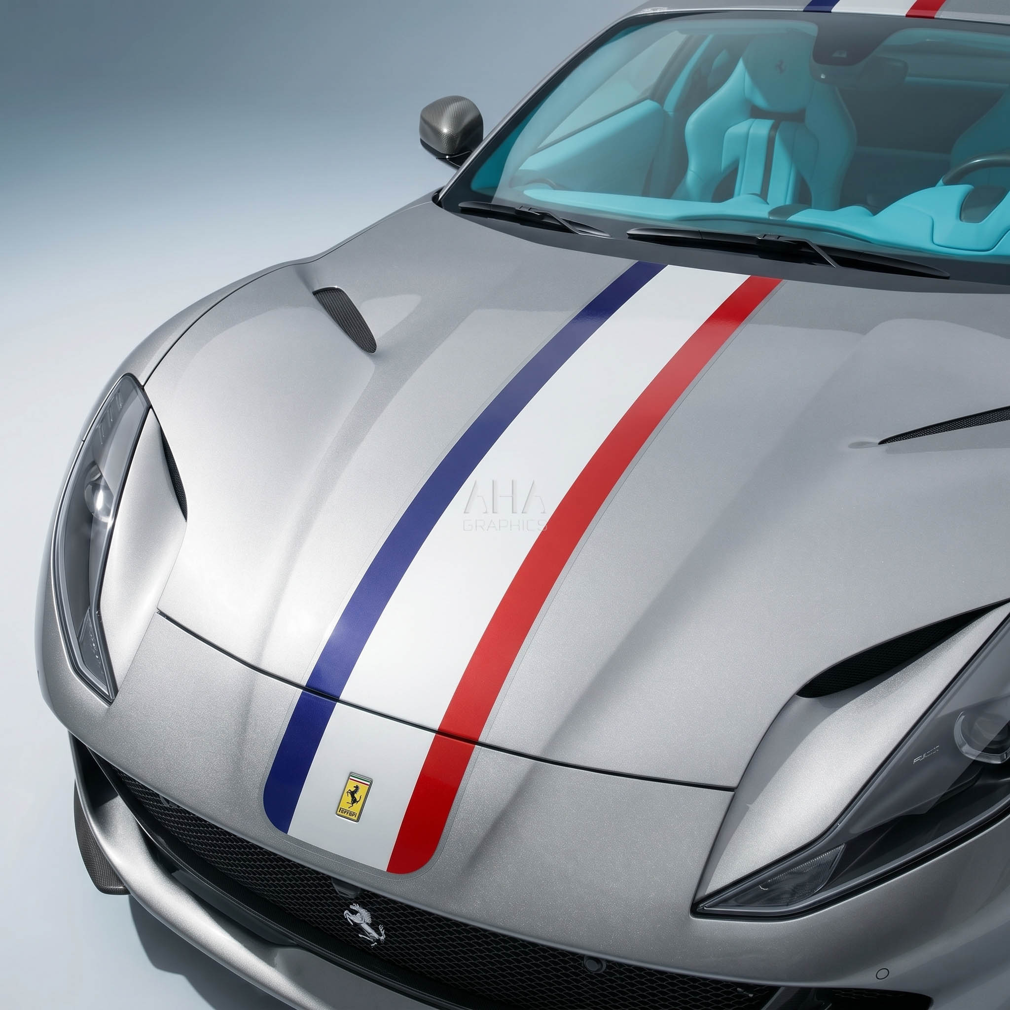 Ferrari 812 Superfast French Center Stripe Decals