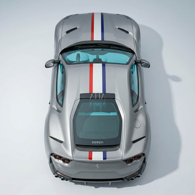 Ferrari 812 Superfast French Center Stripe Decals