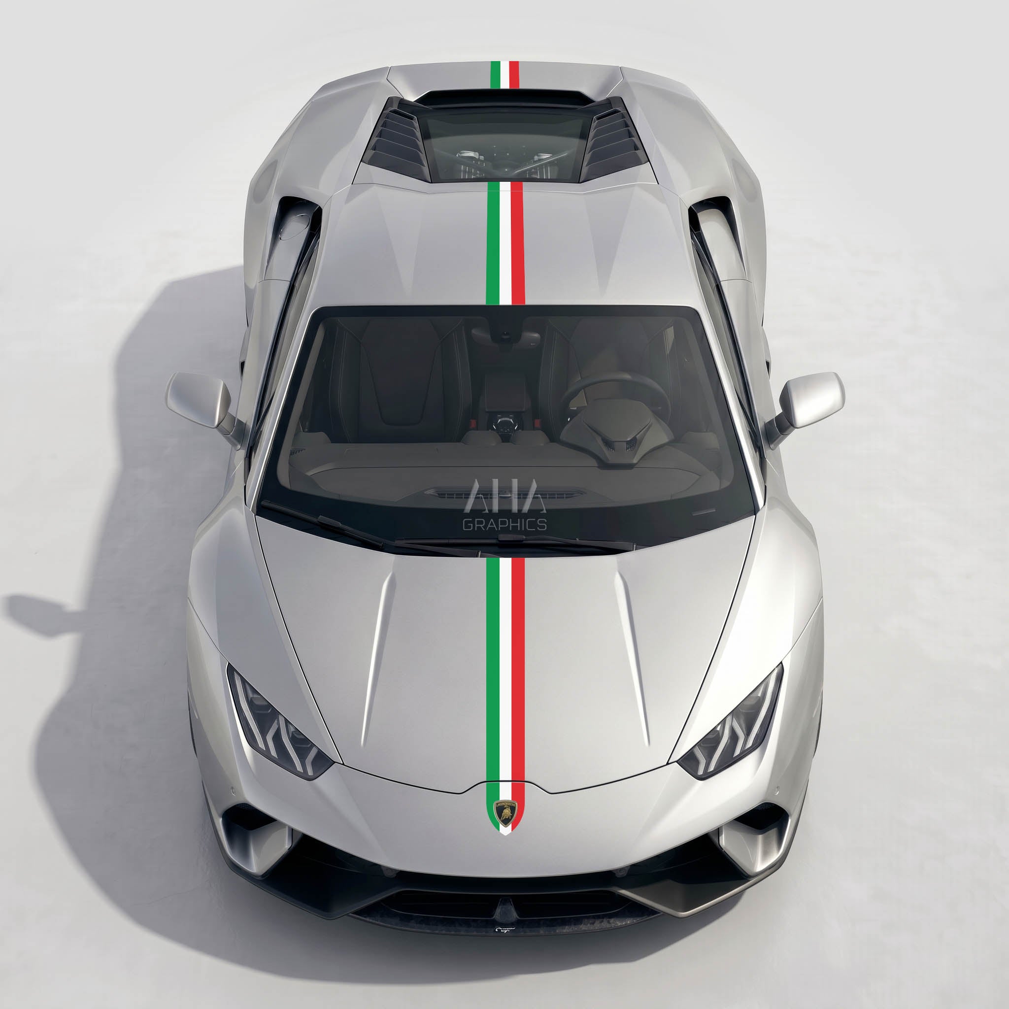 Lamborghini Huracan Italia Center Stripes Decals