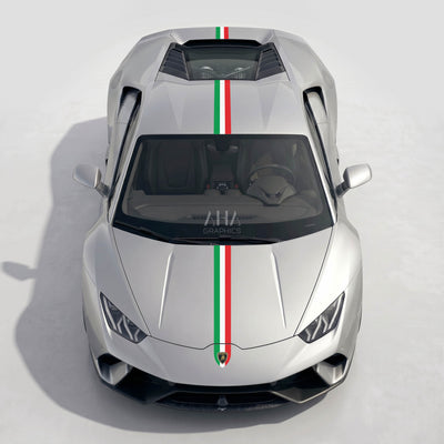 Lamborghini Huracan Italia Center Stripes Decals