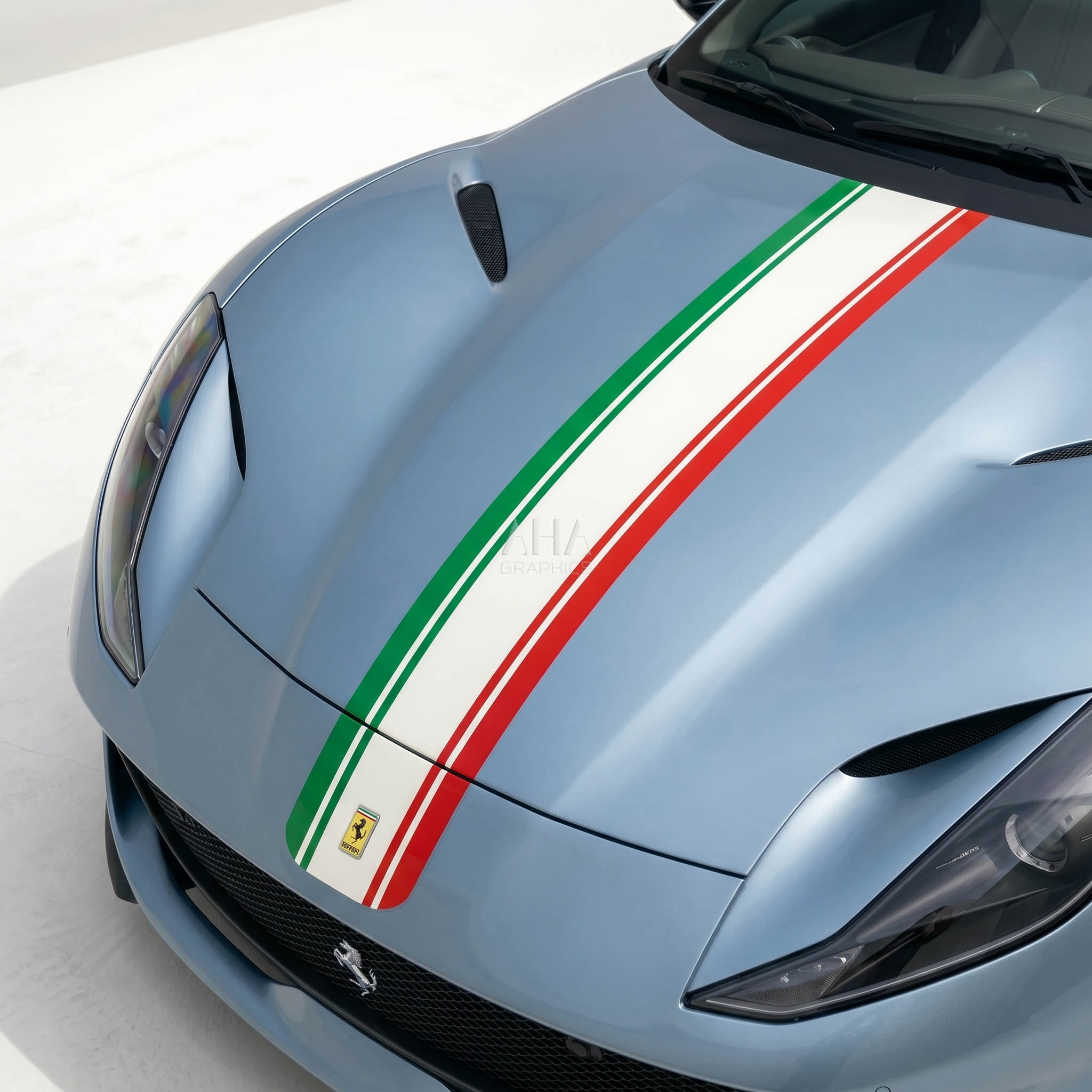 Ferrari 812 Superfast Italian Center Stripes Decals