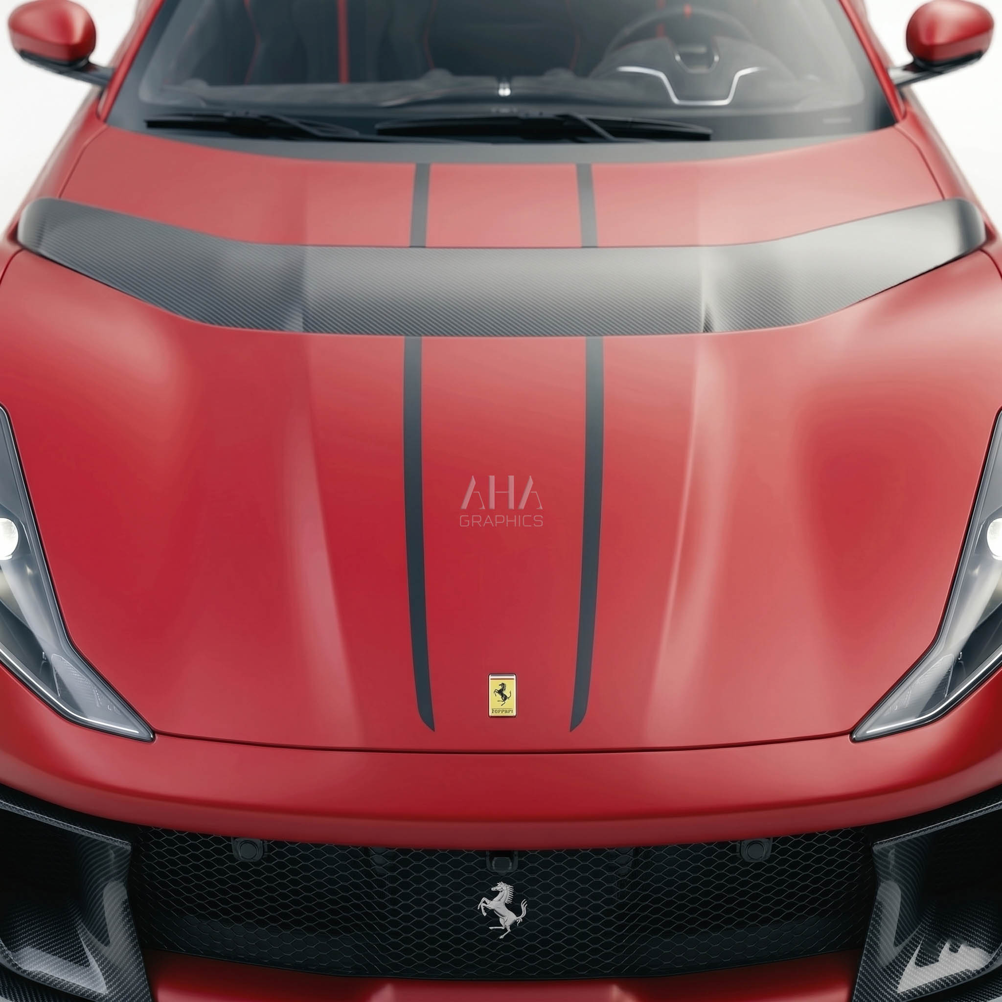 Ferrari 812 Competizione Center Stripes Decals