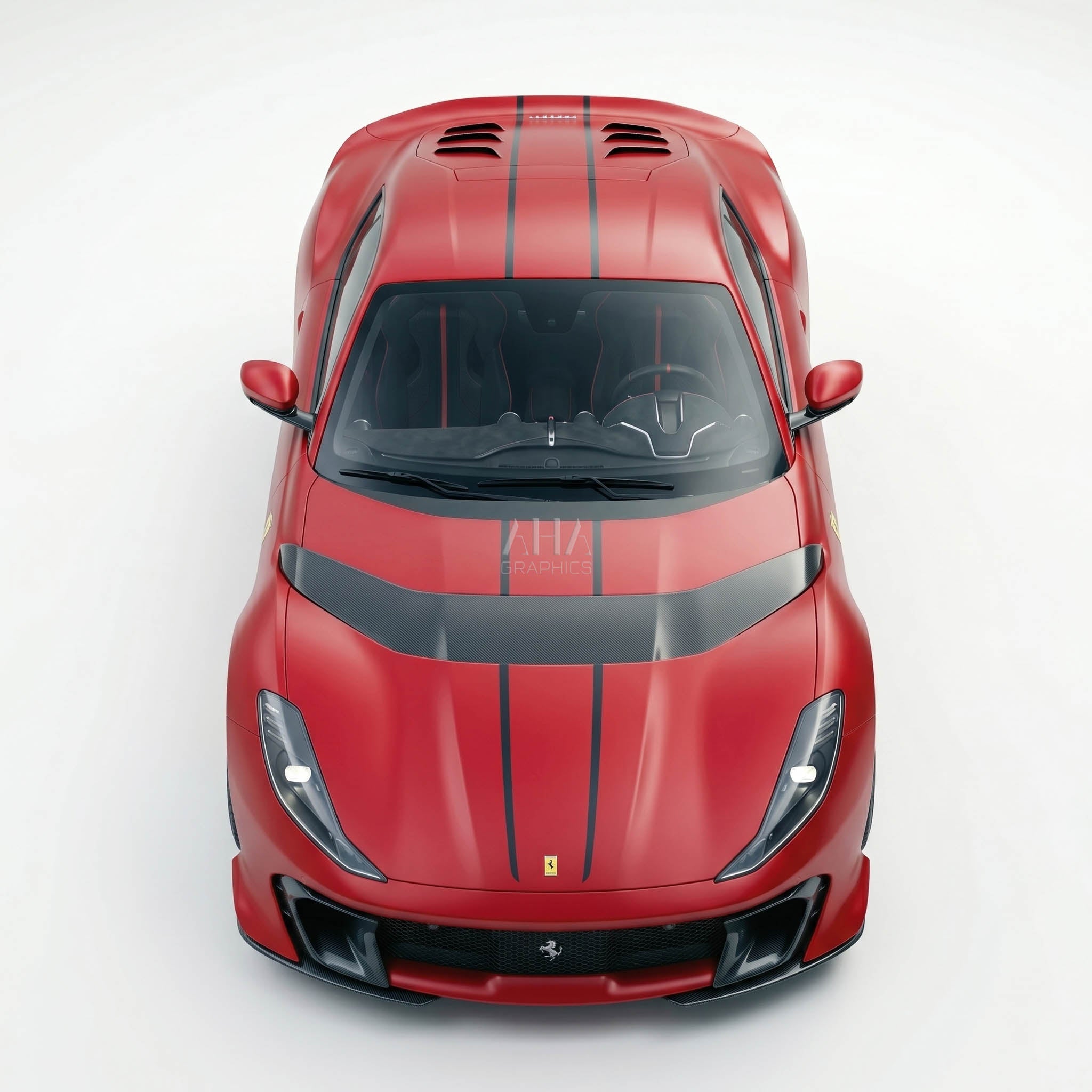 Ferrari 812 Competizione Center Stripes Decals