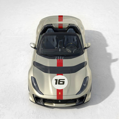Ferrari 812 Competizione A Center Stripes Decals With Number