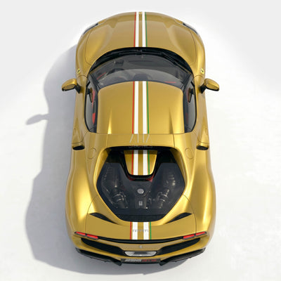 Ferrari 296 GTB Italian Center Stripes Decals