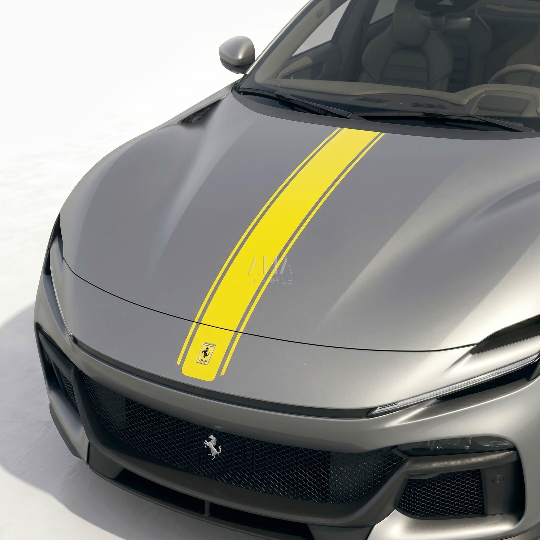Ferrari Purosangue Center Stripes Decals