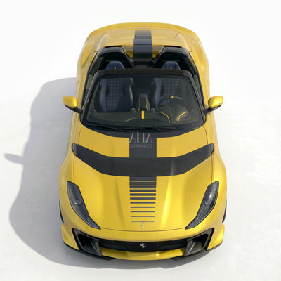 Ferrari 812 Competizione A Center Stripes Decals