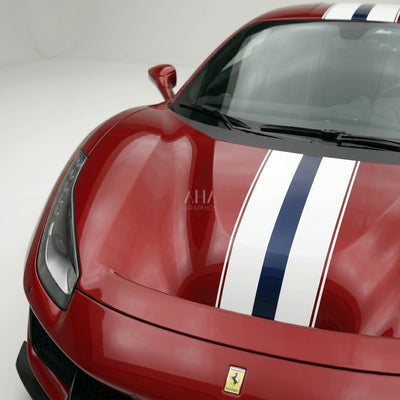 Ferrari 488 Pista Center Stripes Decals