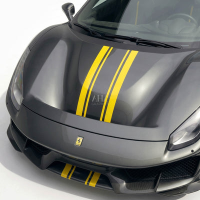 Ferrari 488 Pista Center Stripes Decals