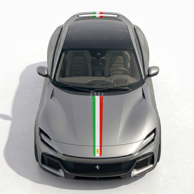Ferrari Purosangue Italian Center Stripes Decals