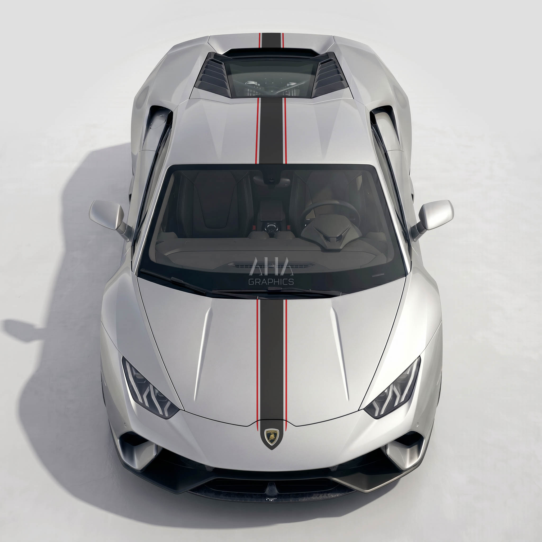 Lamborghini Huracan Center Stripes Decals