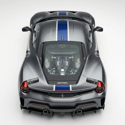 Ferrari 488 Pista Center Stripes Decals