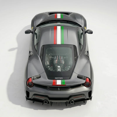 Ferrari 488 Pista Italian Center Stripes Decals