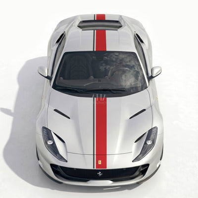 Ferrari 812 Superfast Center Stripes Decals