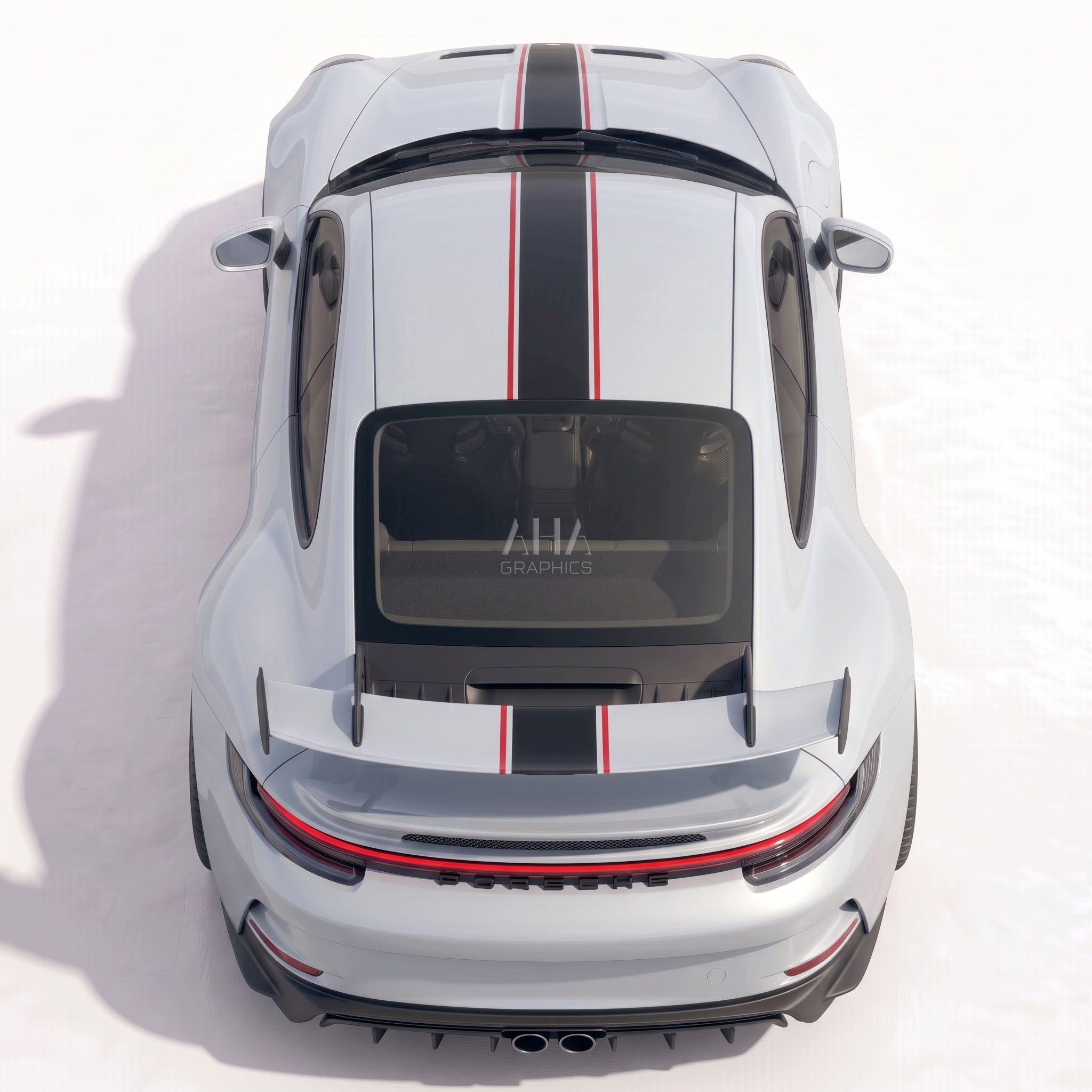 992 GT3 GT3 Touring Center Stripes Decals