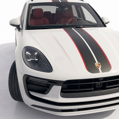 95B Macan GTS Center Stripes Decals