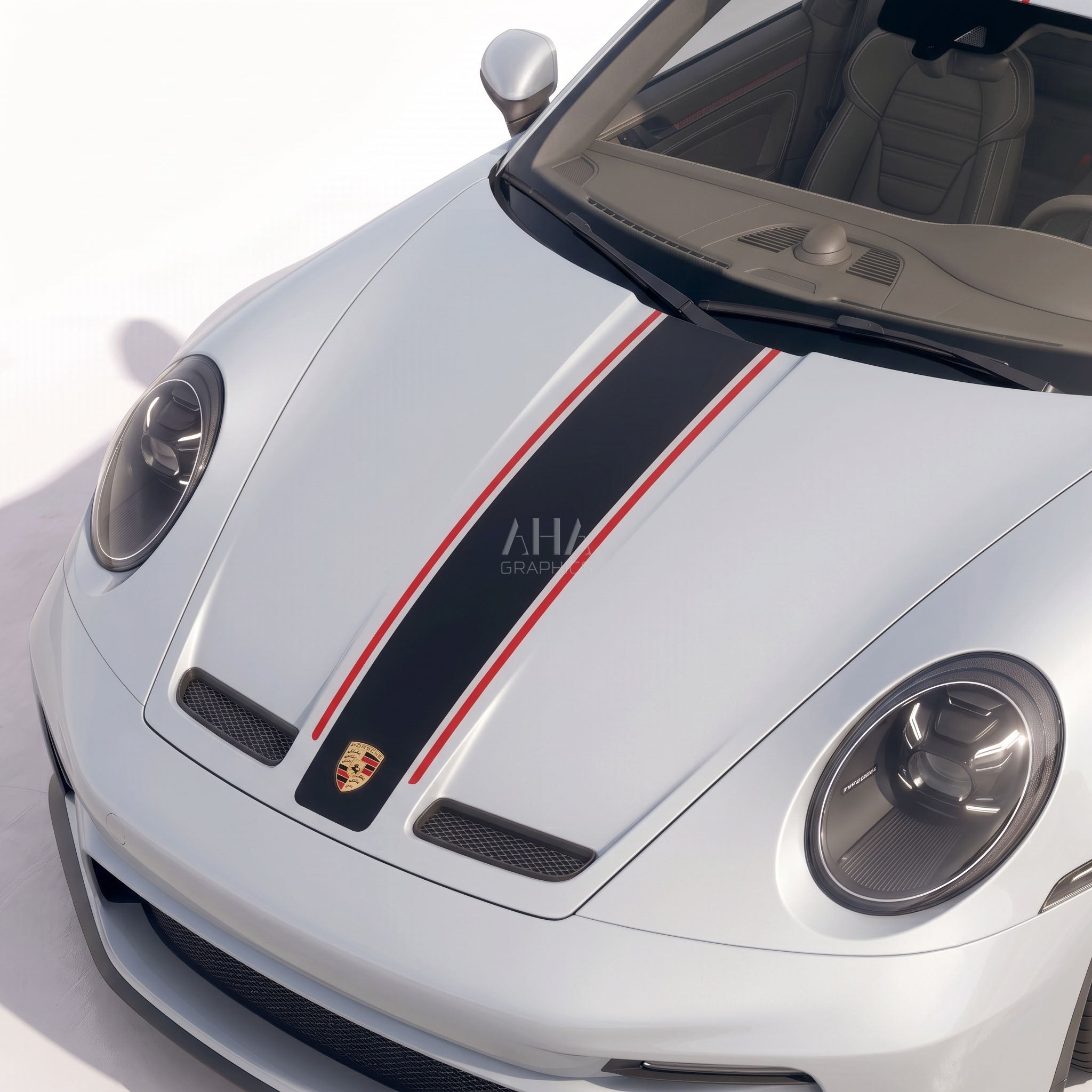 992 GT3 GT3 Touring Center Stripes Decals