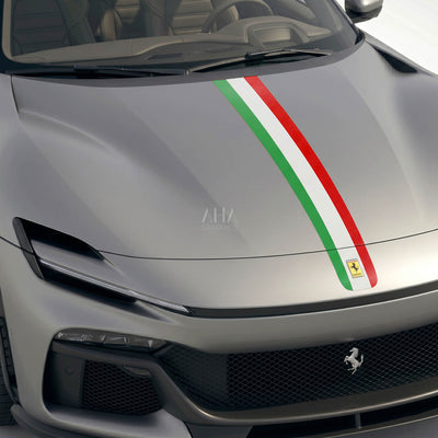 Ferrari Purosangue Italian Center Stripes Decals