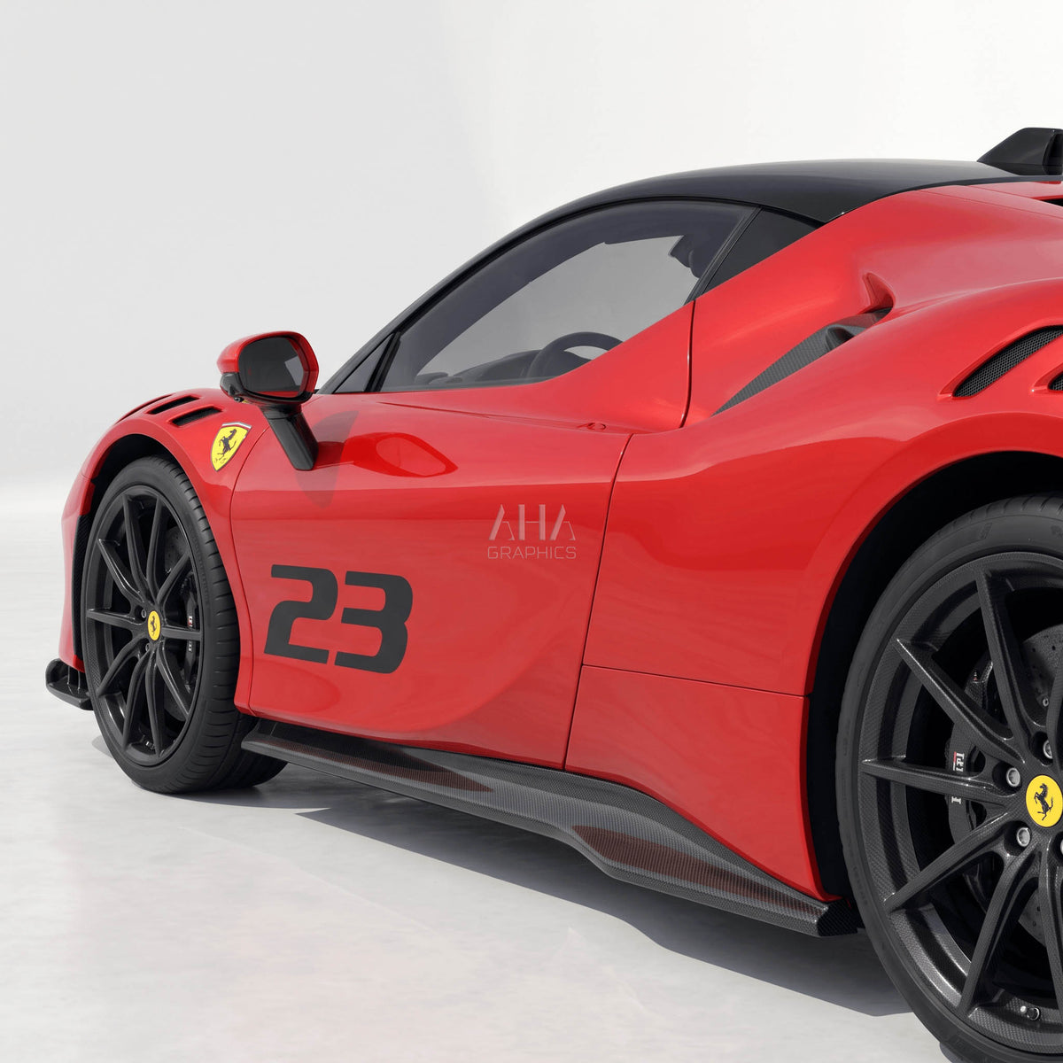 Ferrari SF90 XX Side Door Custom Number Decals
