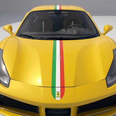 Ferrari 488 GTB Italian Center Stripes Decals