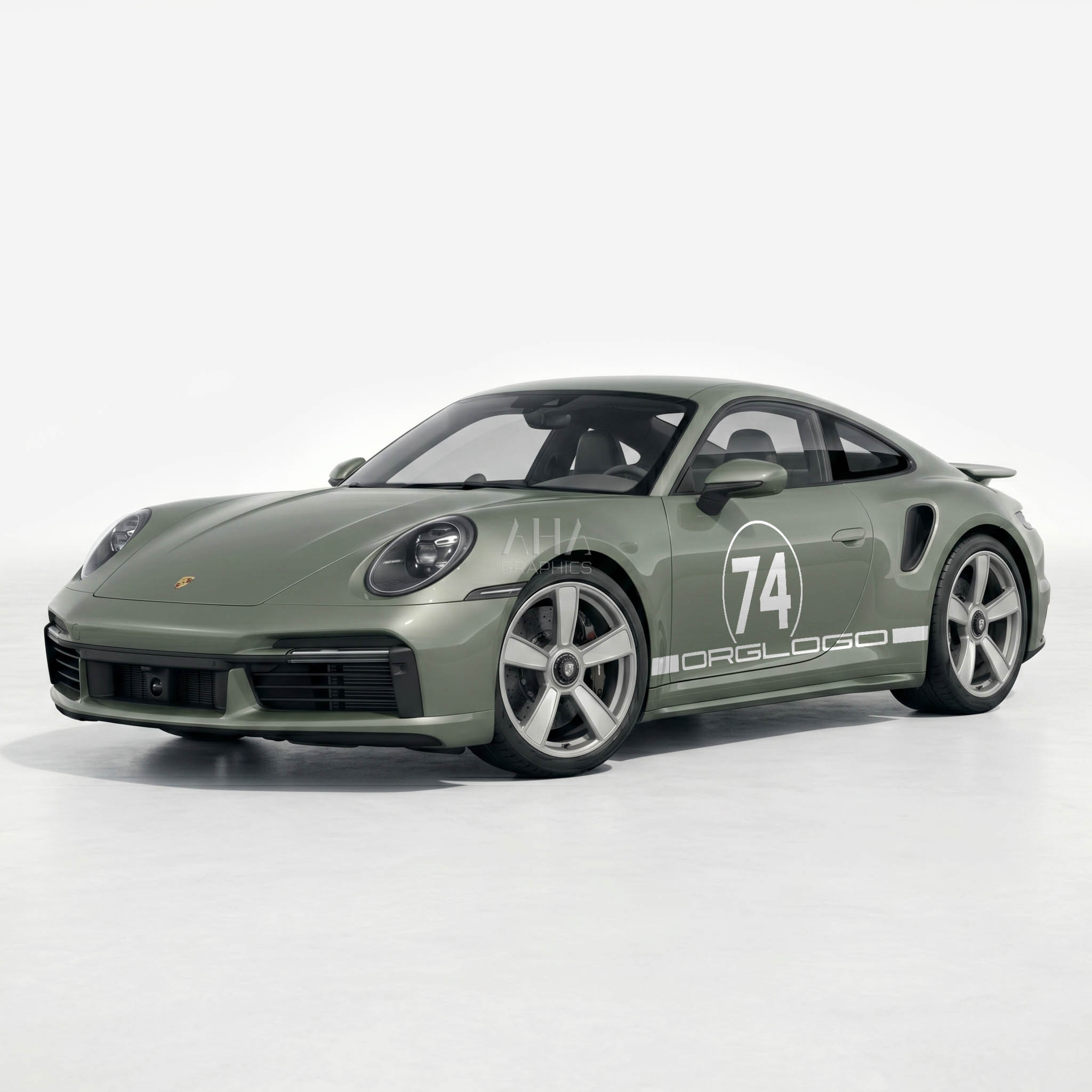 911 992 Turbo Side Graphics Decals