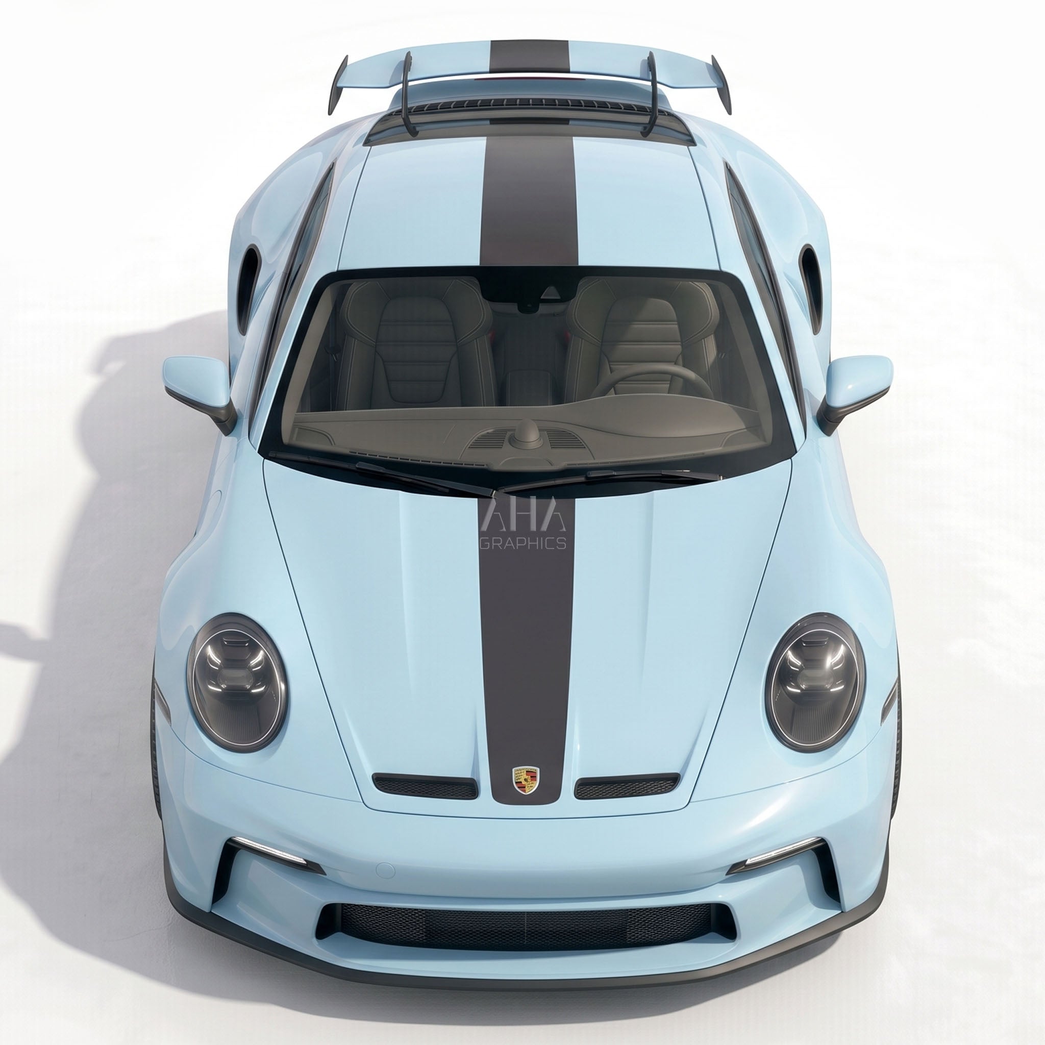 992 GT3 Center Stripes Decals