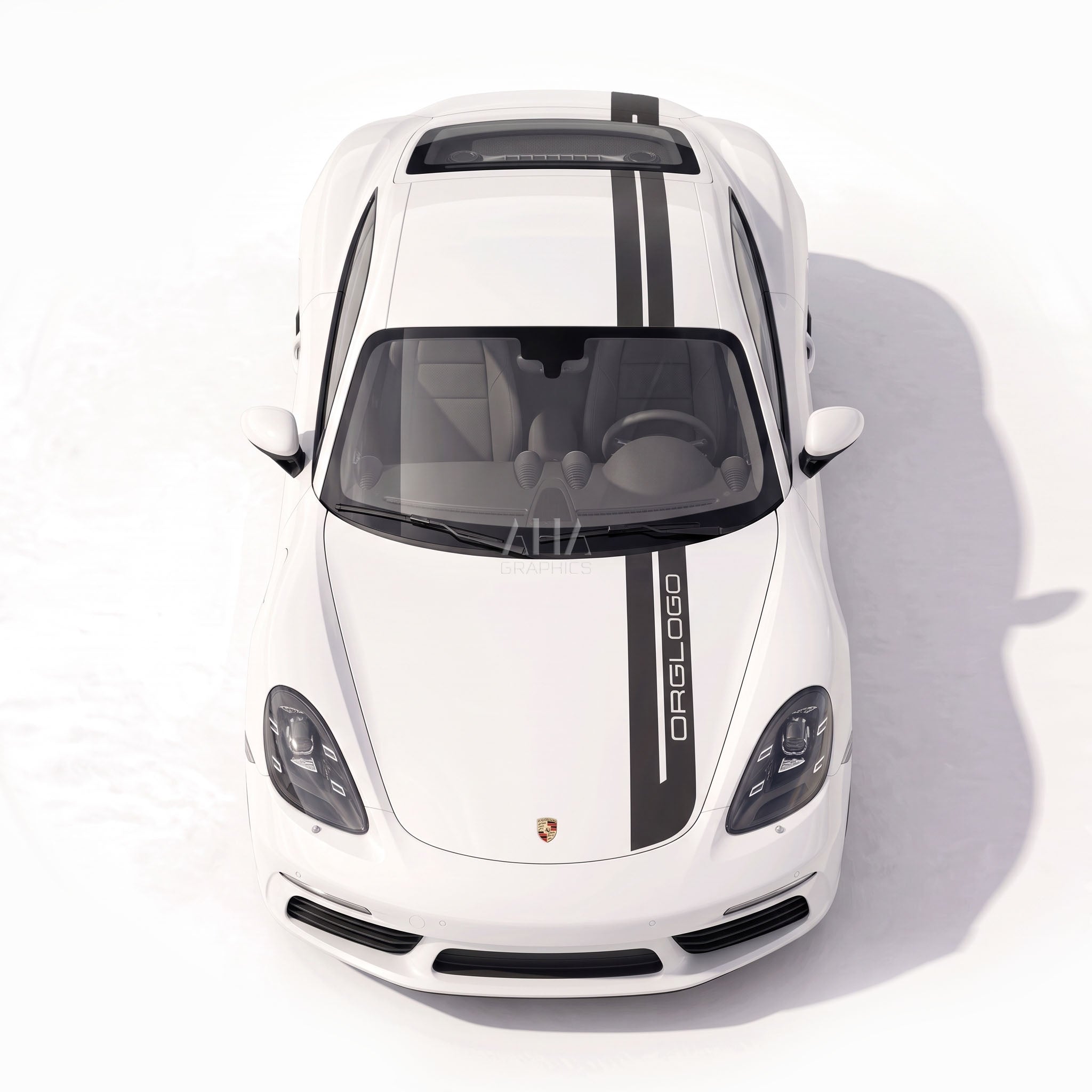 718 Cayman Center Stripes Decals