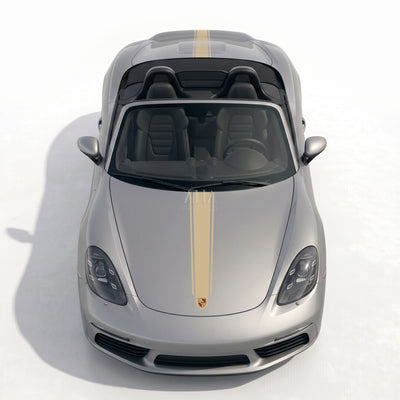 718 Boxster Center Stripes Decals