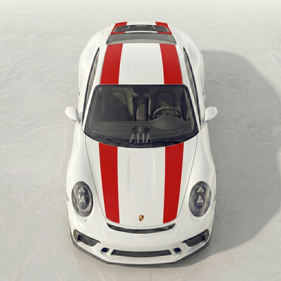 991 911R GT3 Touring Center Stripes Decals