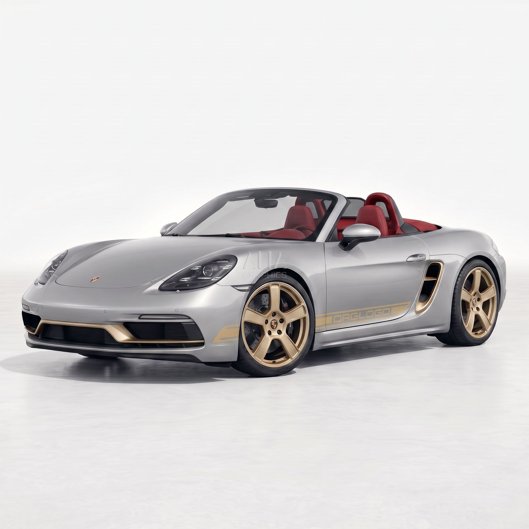 718 Boxster 25th Anniversary Side Stripes Decals