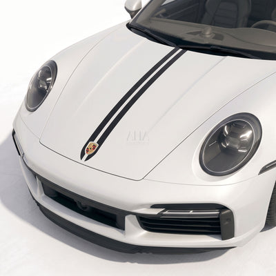 992 911 Turbo S 4S Carrera Center Stripes Decals
