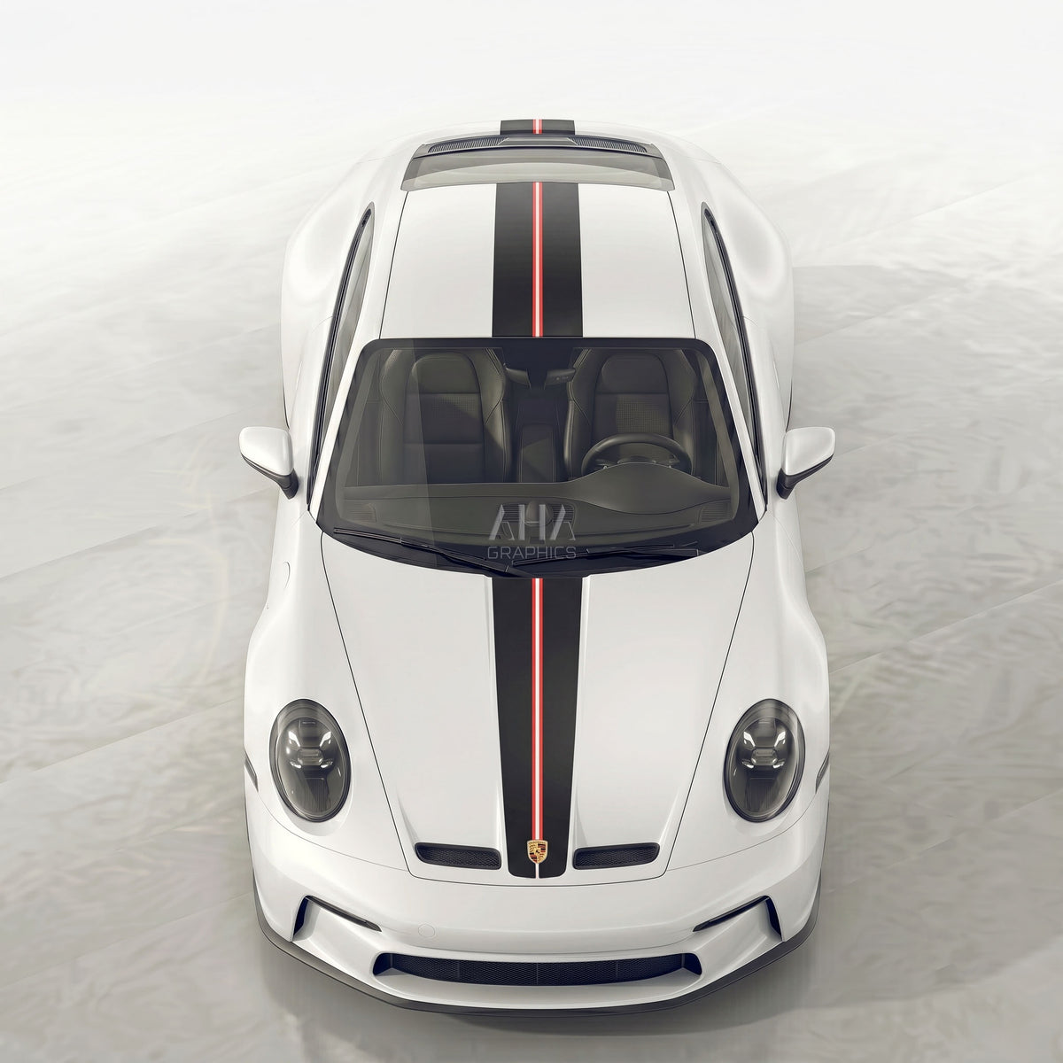 992 GT3 Touring Center Stripes Decals