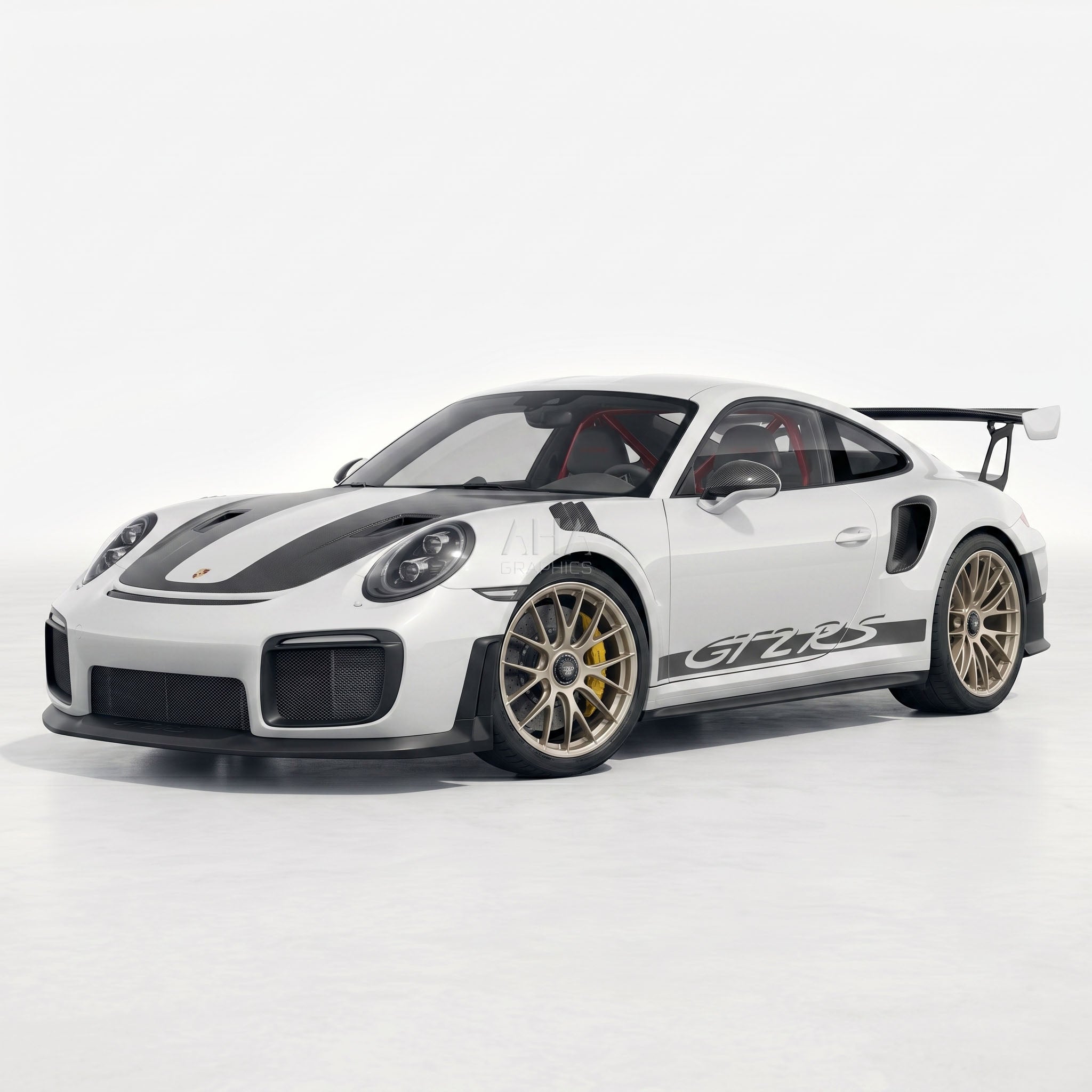 911 GT2RS Side Stripes Wing Decals