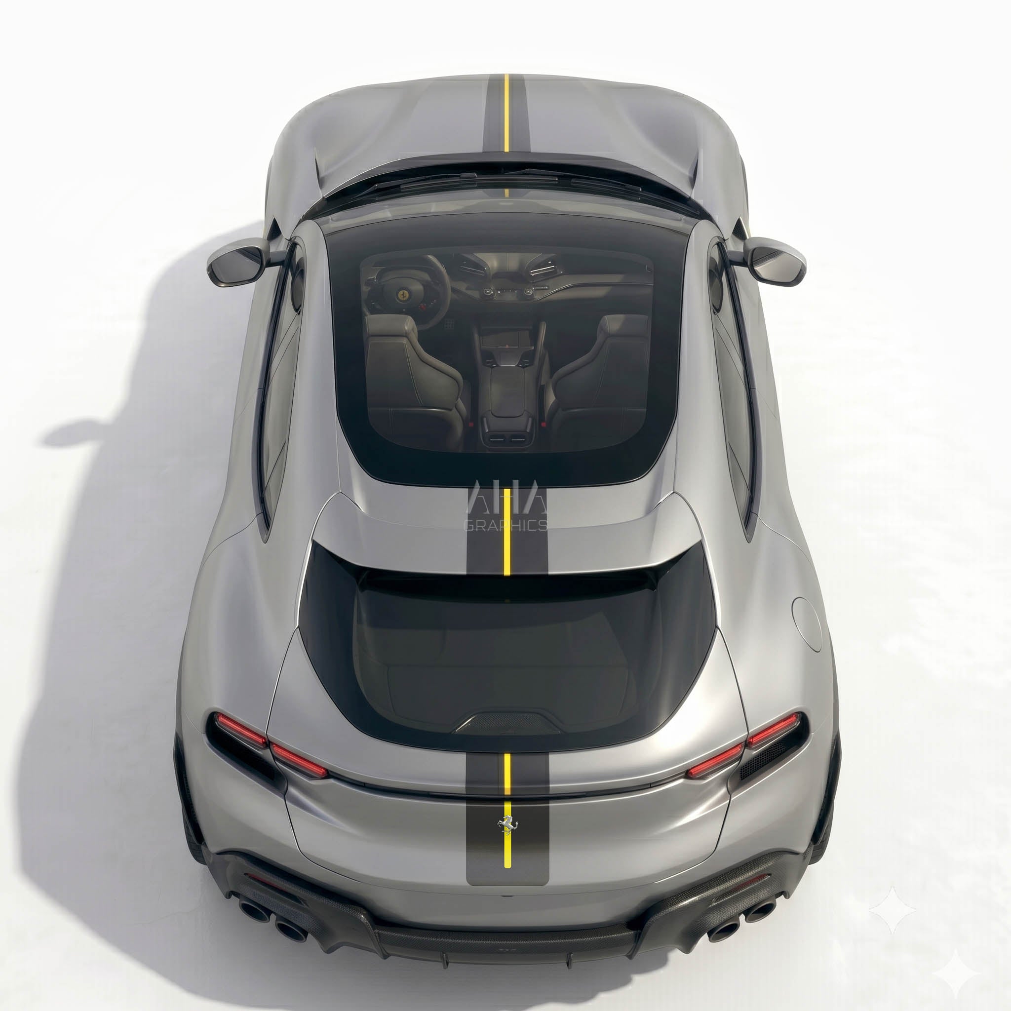 Ferrari Purosangue Center Stripes Decals