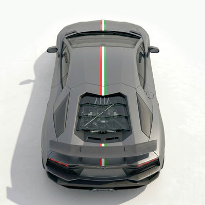 Lamborghini Aventador Italia Center Stripes Decals