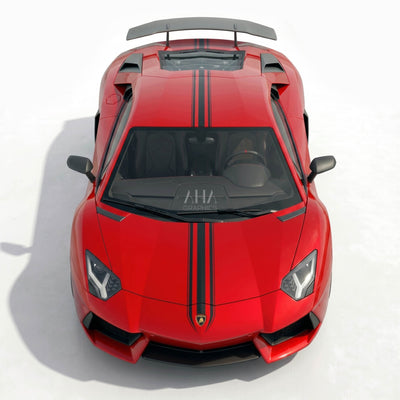 Lamborghini Aventador Center Stripes Decals