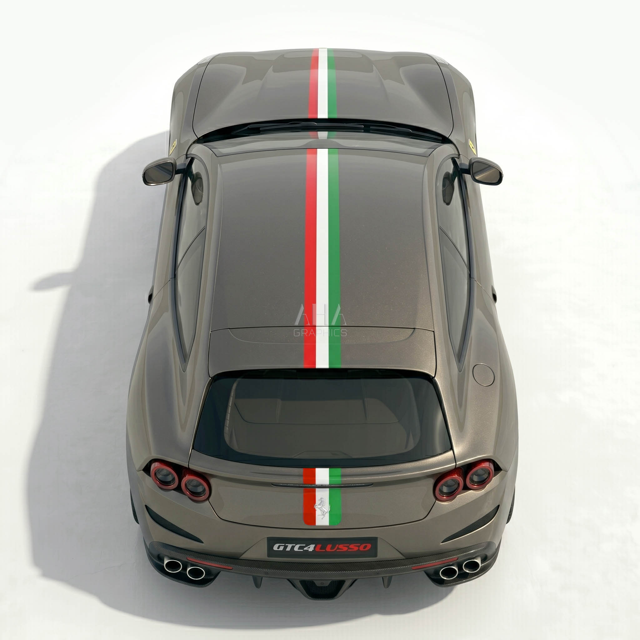 Ferrari GTC4Lusso Italian Center Stripes Decals