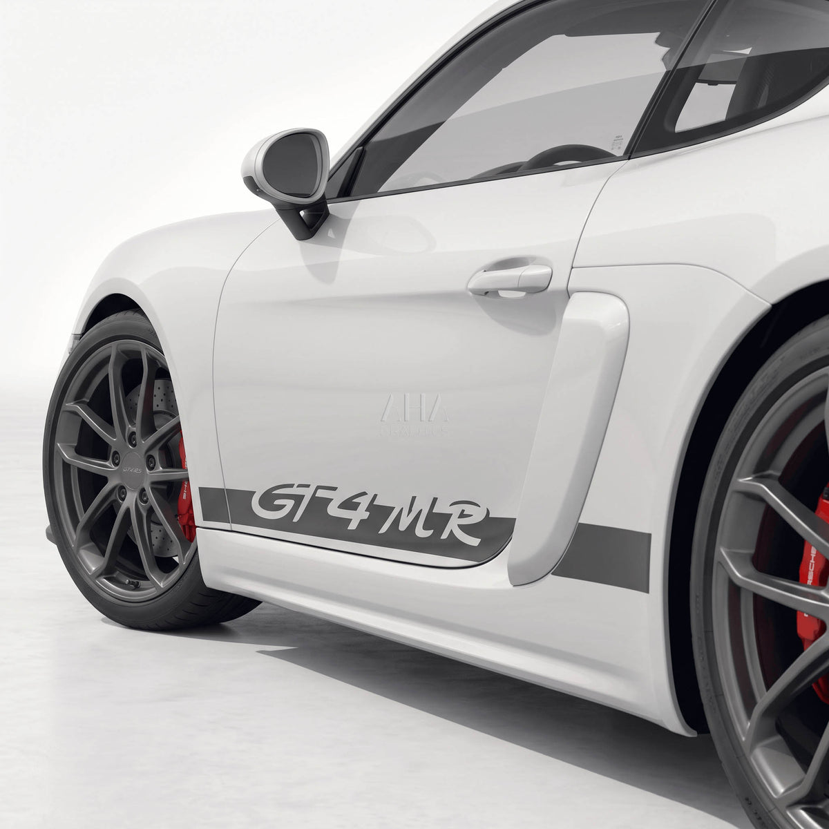 718 Cayman GT4MR Side Stripes Decals