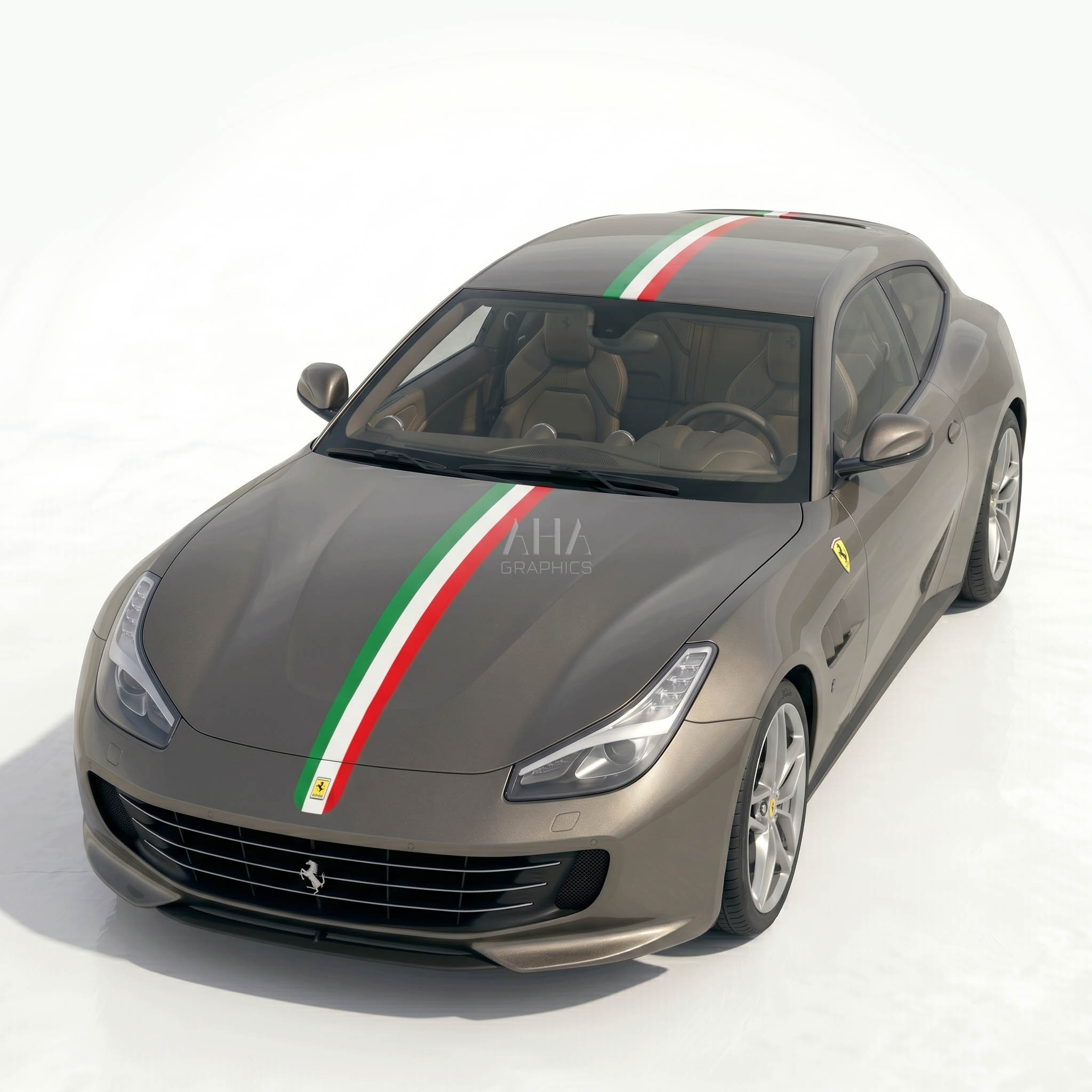 Ferrari GTC4Lusso Italian Center Stripes Decals