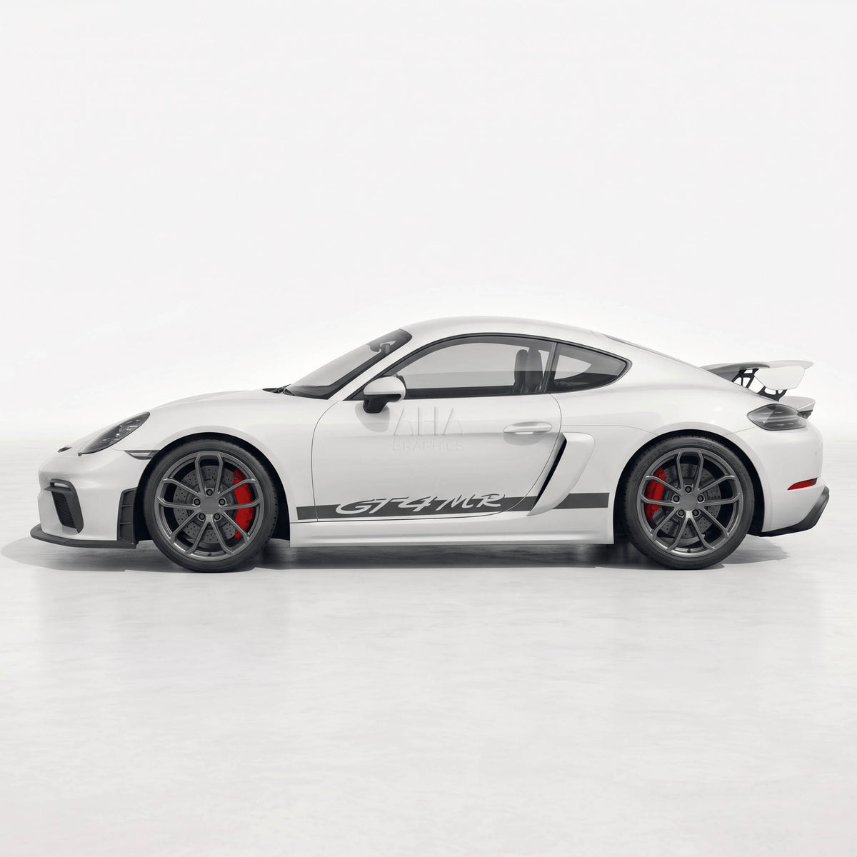 718 Cayman GT4MR Side Stripes Decals