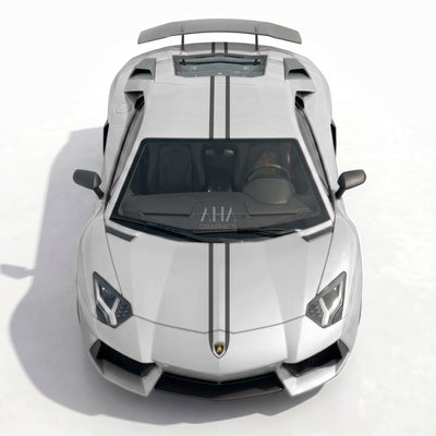 Lamborghini Aventador Center Stripes Decals