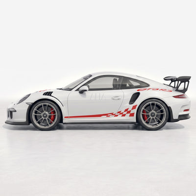 991 991.2 GT3RS Checkered Side Stripes with Fenders Wing Decals
