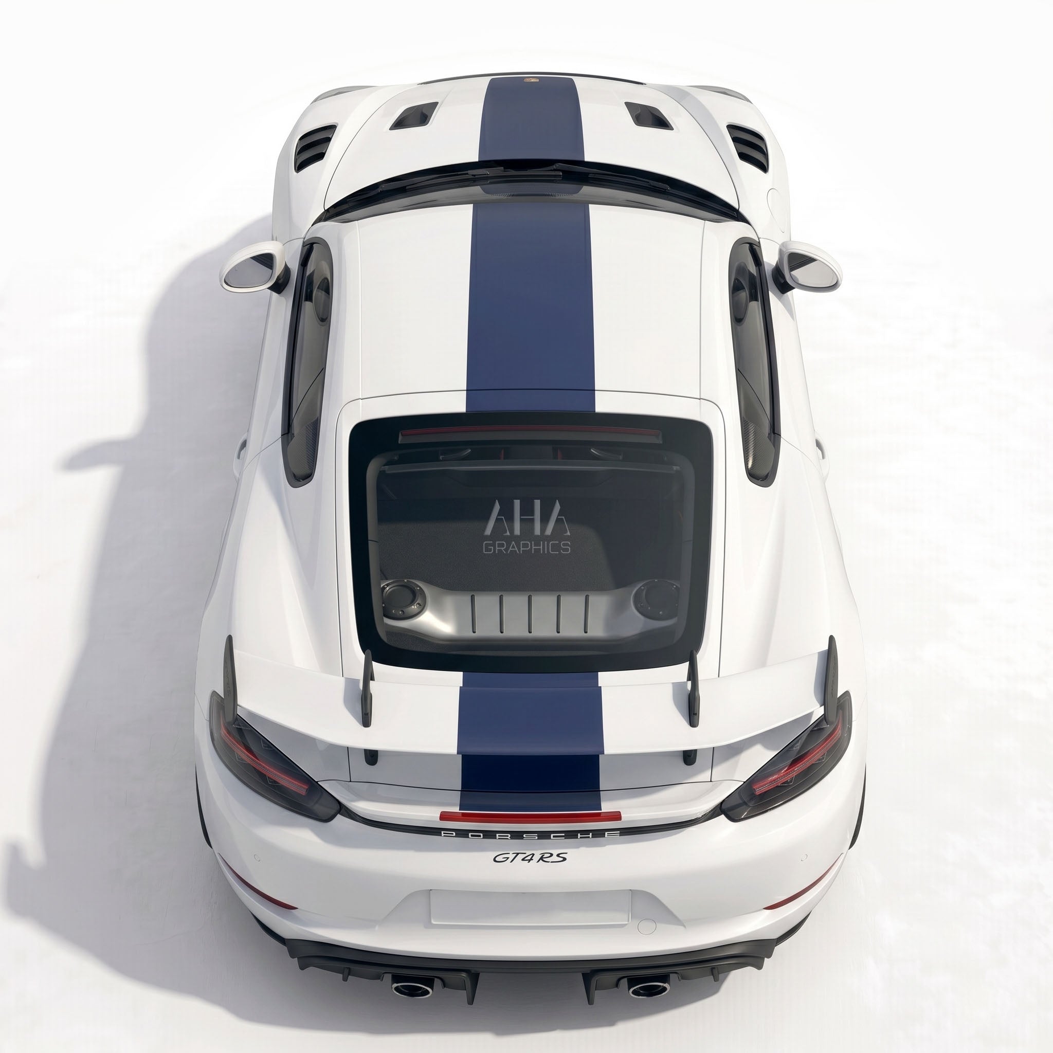 718 Cayman GT4RS 982 Center Stripes Decals