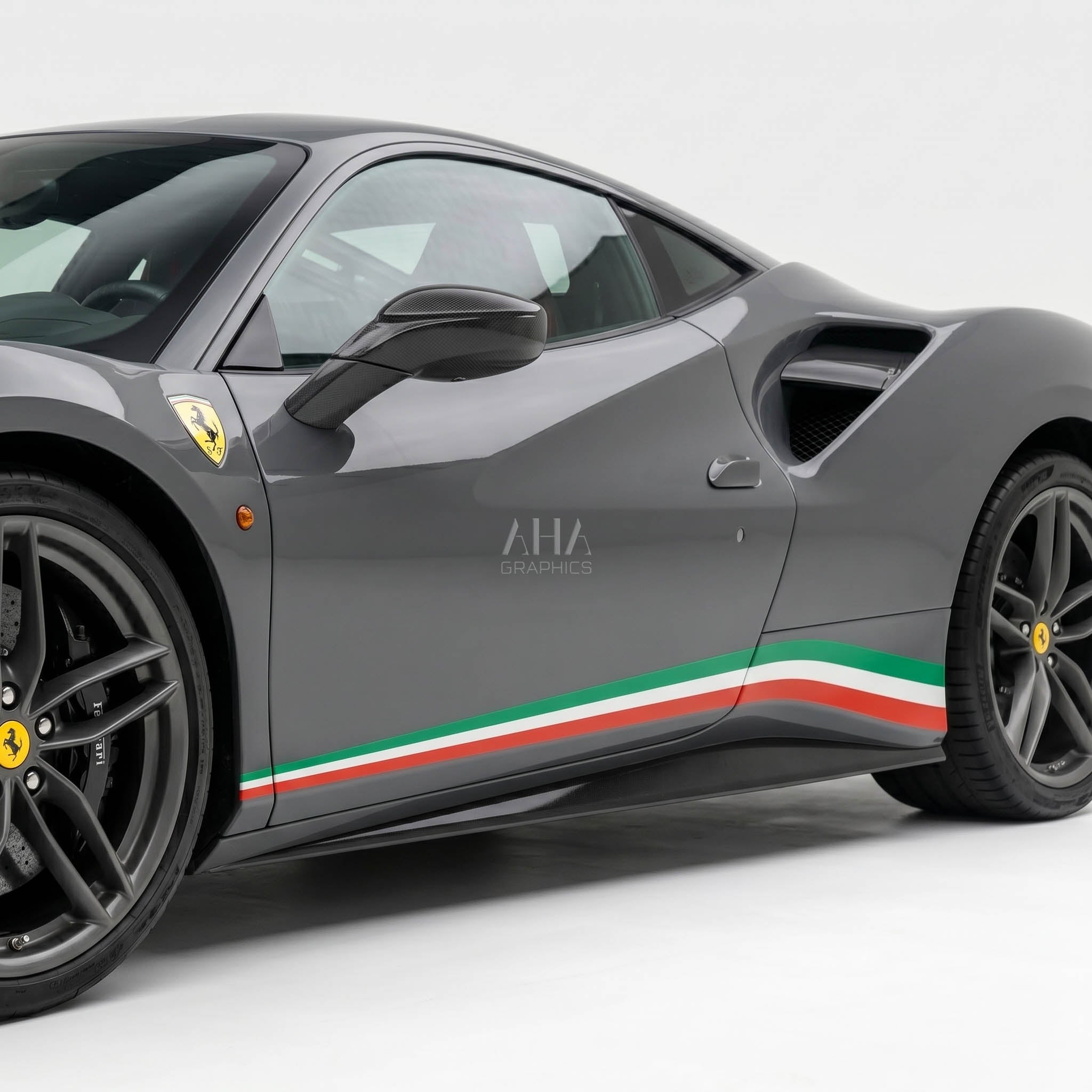 Ferrari 488 GTB Italian Side Stripes Decals