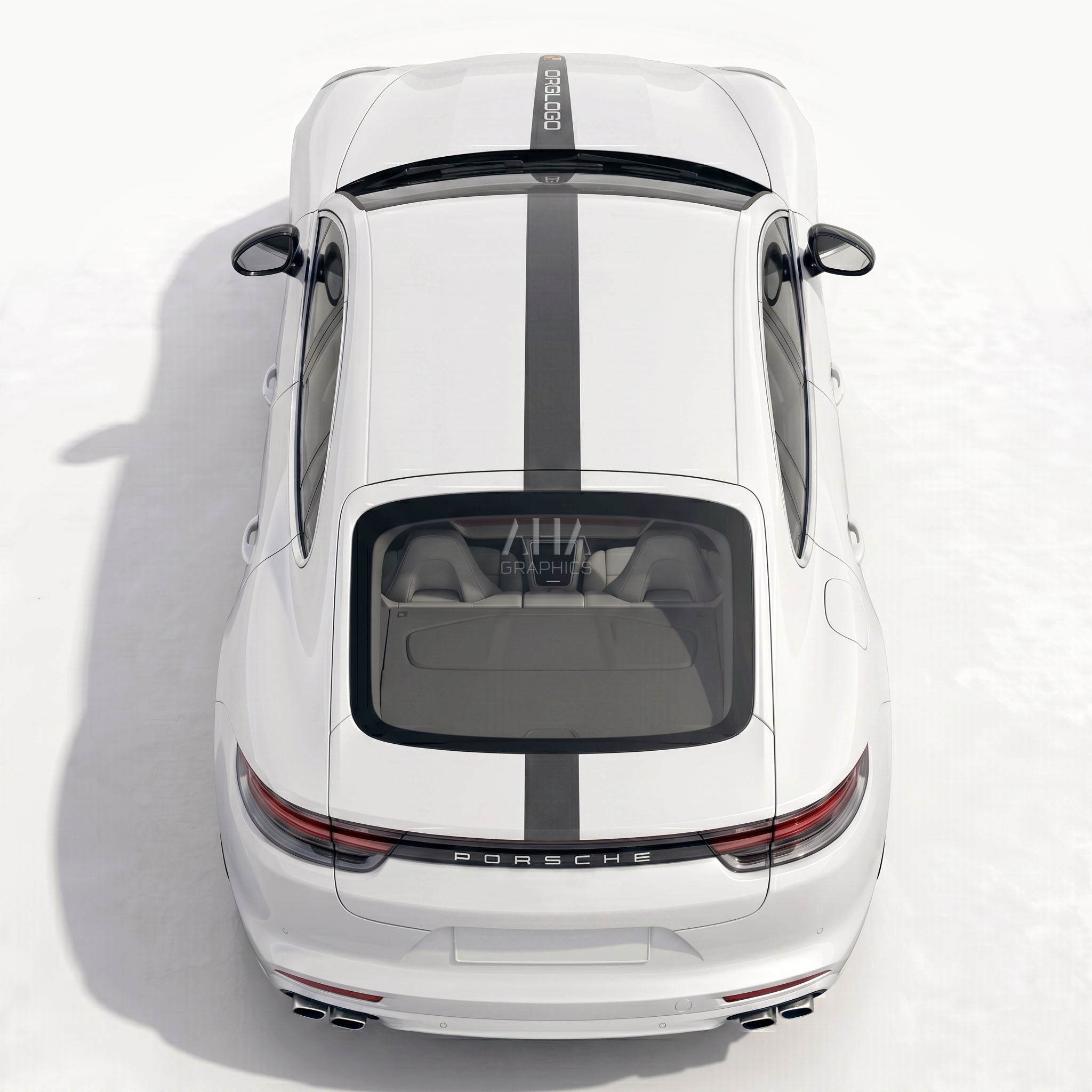 Panamera Motorsport Center Stripes Decals