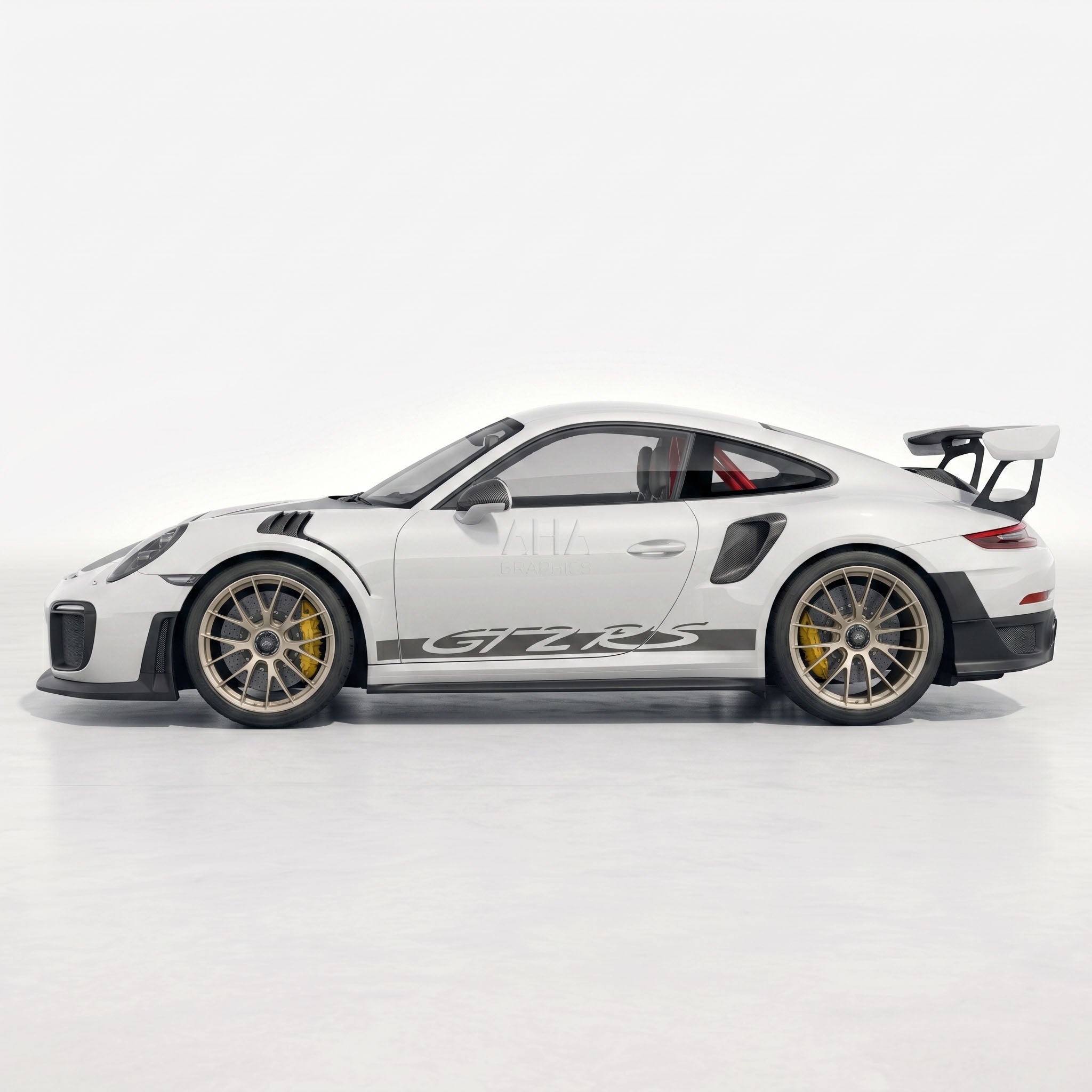 911 GT2RS Side Stripes Wing Decals