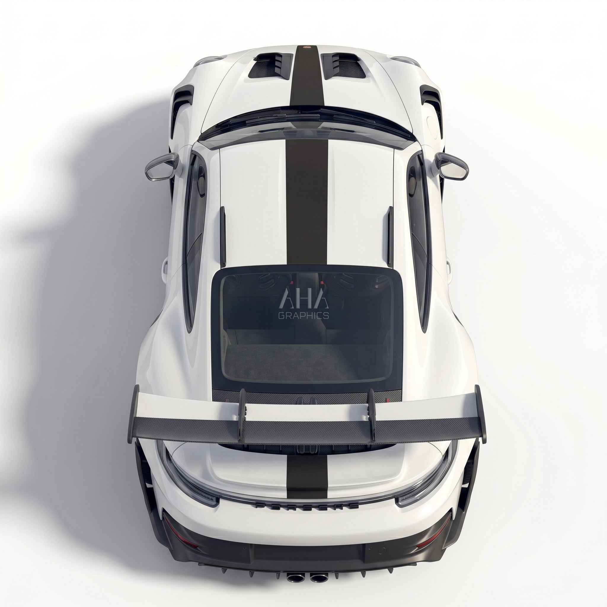 992 GT3RS Center Stripes Decals