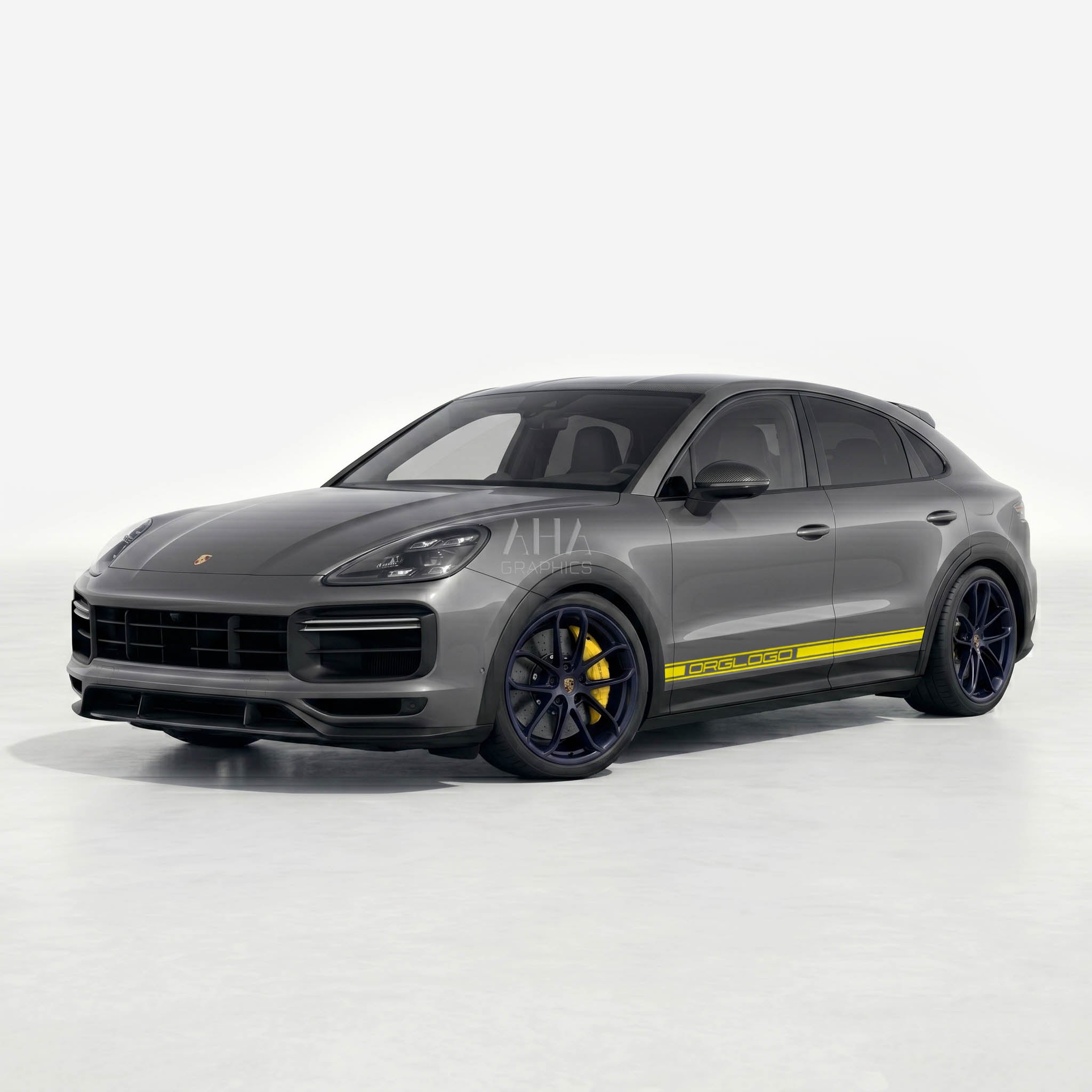 9YB Cayenne Turbo Gt Side Stripes Decals